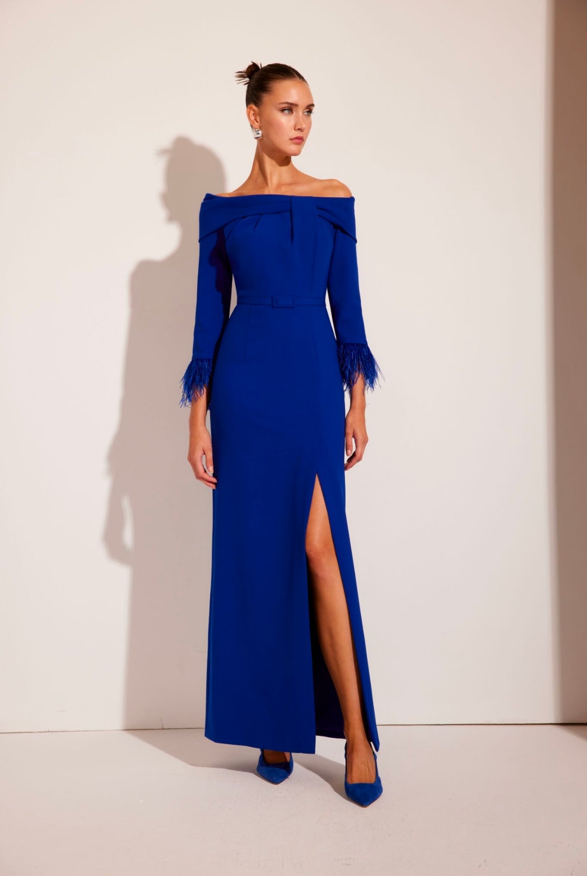 Vestido escote barco